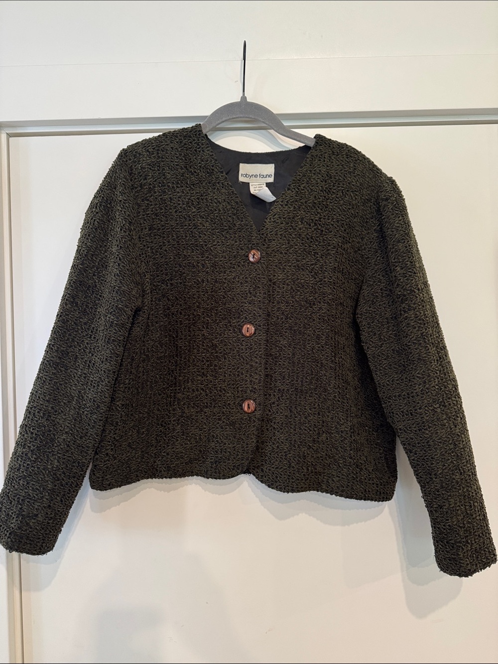 Vintage Chenille Jacket Size M